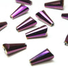 Glass Pagoda Artemis Faceted Bead - 12x6mm - Metallic (12 Pack)