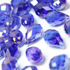 Glass Teardrop Briolette Faceted Pendant Beads - 8x13mm (12 Pack)