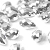 Glass Teardrop Briolette Faceted Pendant Beads - 8x13mm - Metallic (12 Pack)