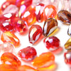 Glass Teardrop Briolette Faceted Beads - 8x12mm (24 Pack)