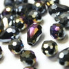 Glass Teardrop Briolette Faceted Beads - Metallic - 8x12mm  (24 Pack)