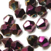 Glass Bicone Faceted Bead - 4mm - Metallic (48 Pack)
