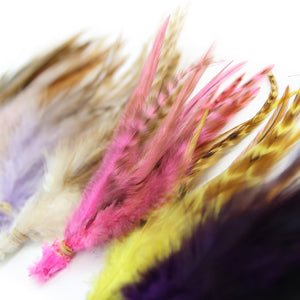 Chinchilla Hackle Feather Bunch