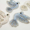 Dove Sequin & Beaded Motif (Pair)