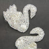 Swan Sequin & Beaded Motif