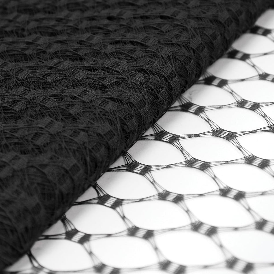 Vintage Open Weave Veiling - 23cm / 9"