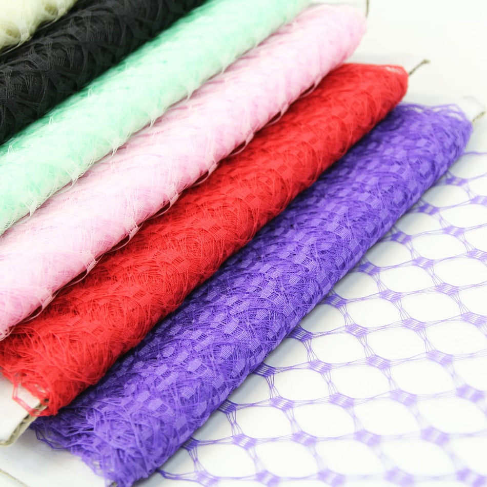 Vintage Open Weave Veiling - 23cm / 9"