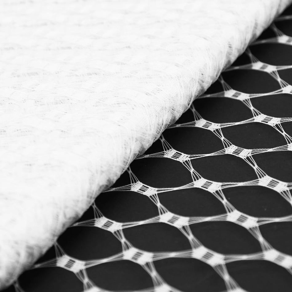Vintage Open Weave Veiling - 23cm / 9"