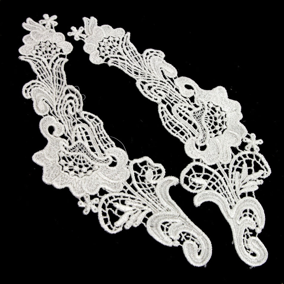 Iris Guipure Lace Motif (Pair)