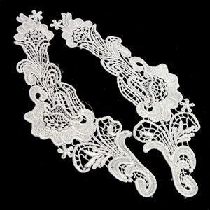 Iris Guipure Lace Motif (Pair)