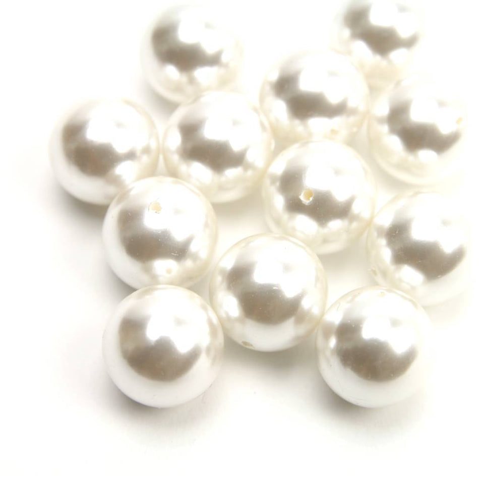 Premium Pearl Round Beads (12 Pack)