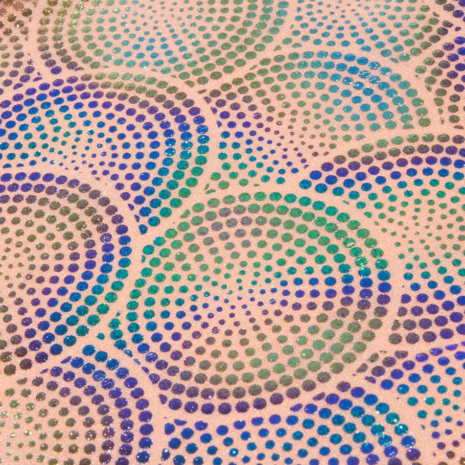 Jellybean Bubbles Rainbow Foil/Fog Finish Nylon Spandex