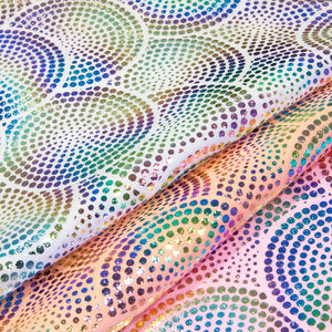 Jellybean Bubbles Rainbow Foil/Fog Finish Nylon Spandex