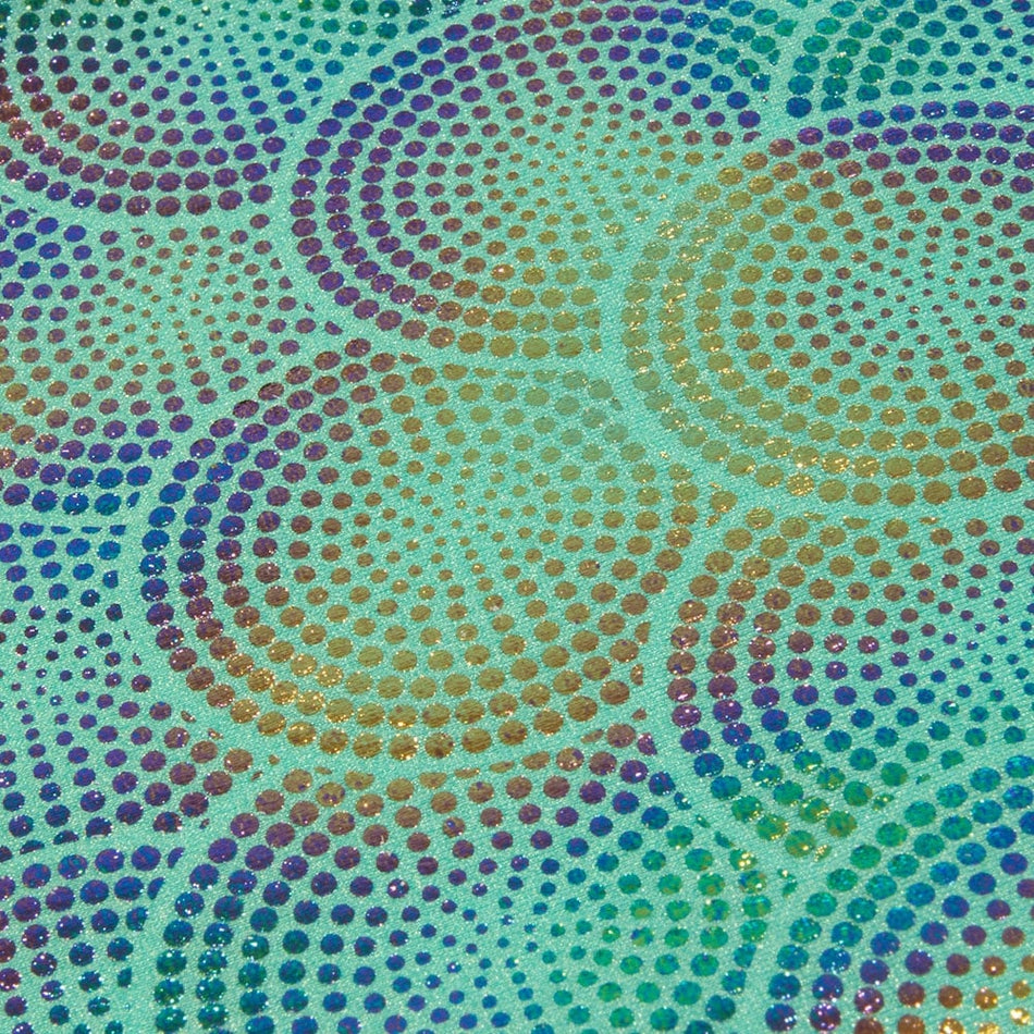 Jellybean Bubbles Rainbow Foil/Fog Finish Nylon Spandex