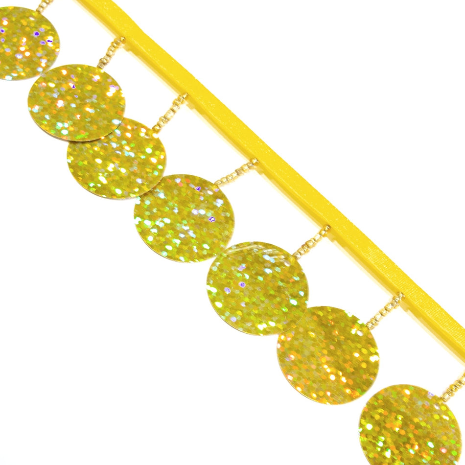 Circular Sequin & Beaded Tassels - 47mm / 1.8"