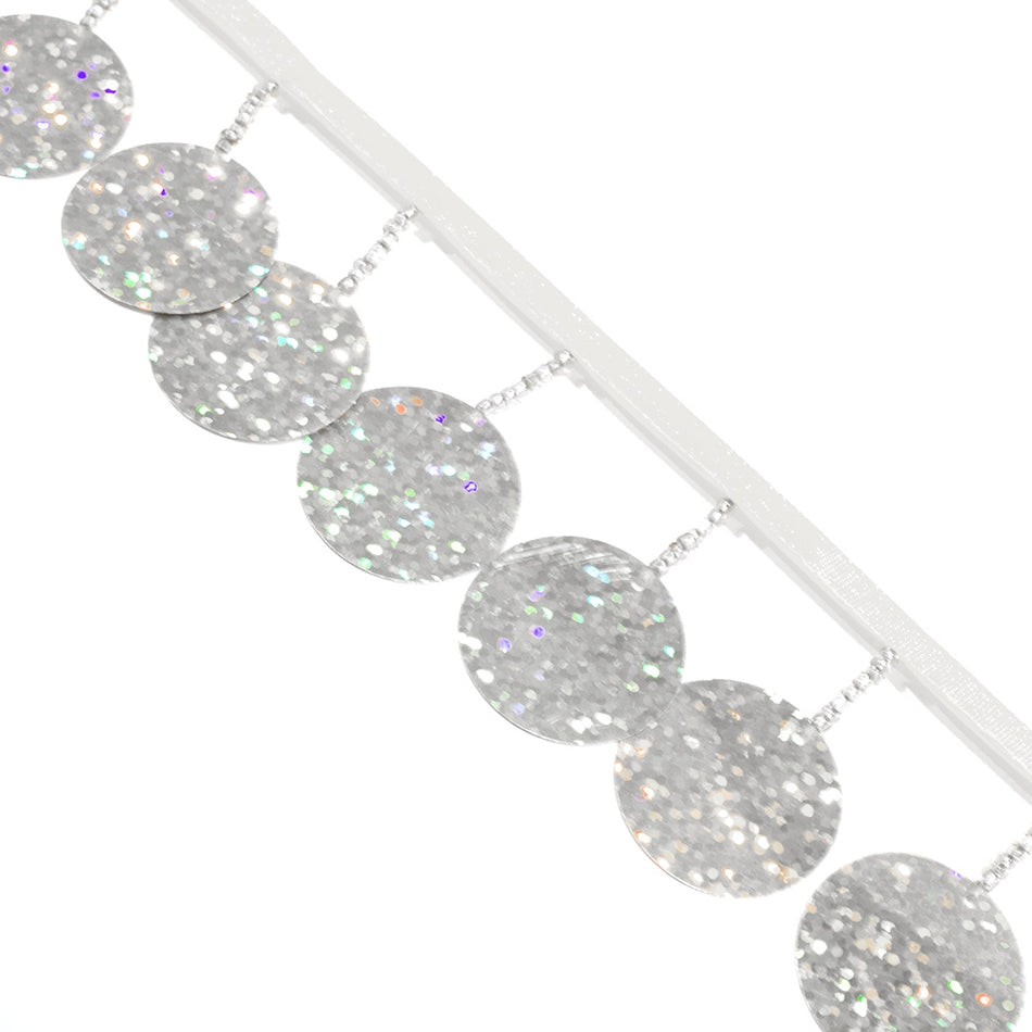 Circular Sequin & Beaded Tassels - 47mm / 1.8"