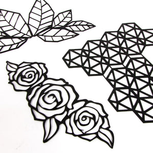 Rose / Geometric Laser Cut Motif