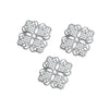 Lattice Swirl Disc Filigree Ornamental Metal Embellishments (3 Pack)