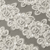 Lace Trim w Rose Motif & Beading