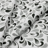Suede Leather w Paisley Swirls Print