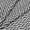 Suede Leather w Herringbone Print