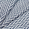 Suede Leather w Herringbone Print