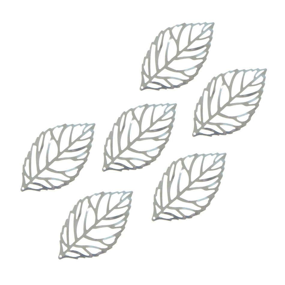 Leaves Filigree Ornamental Metal Embellishments (6 Pack)