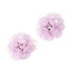 Flower Beaded Crystal Rose Bloom (Pair)