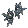 Leaf Spray Sequin & Beaded Motif (Pair)
