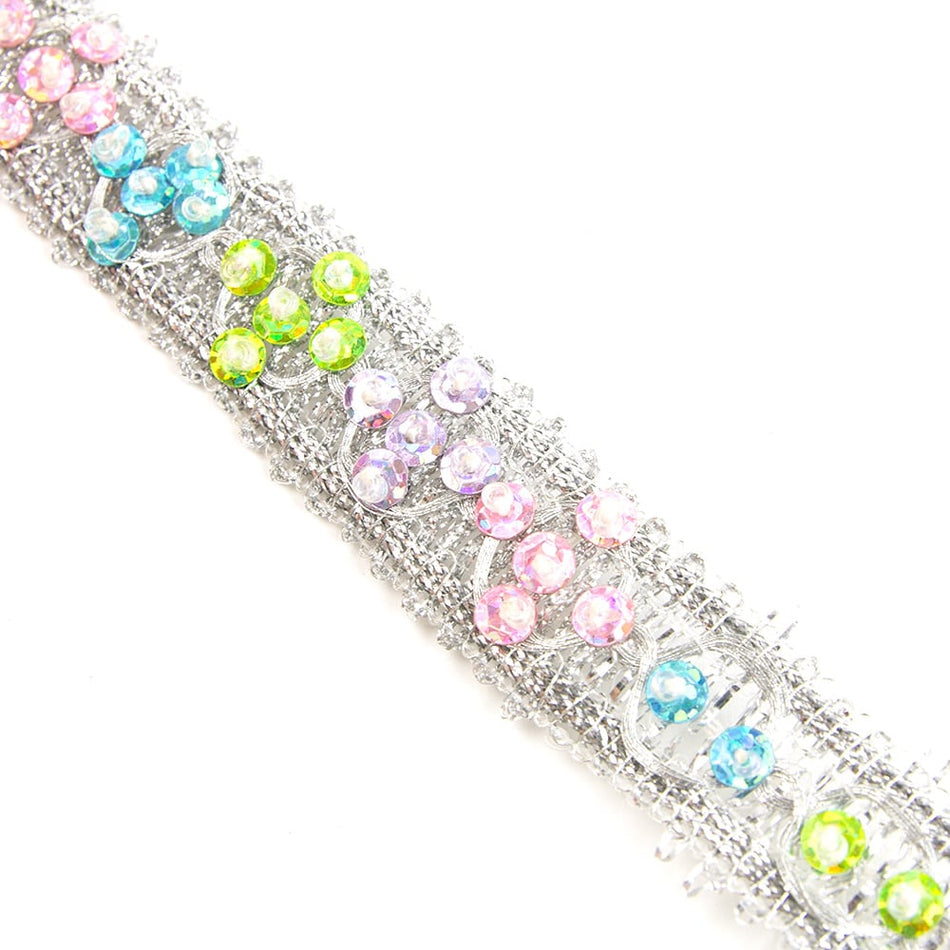 Sequins & Seed Beading Lurex Trim