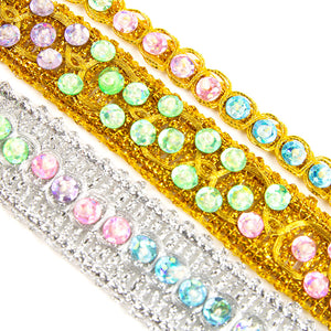 Sequins & Seed Beading Lurex Trim