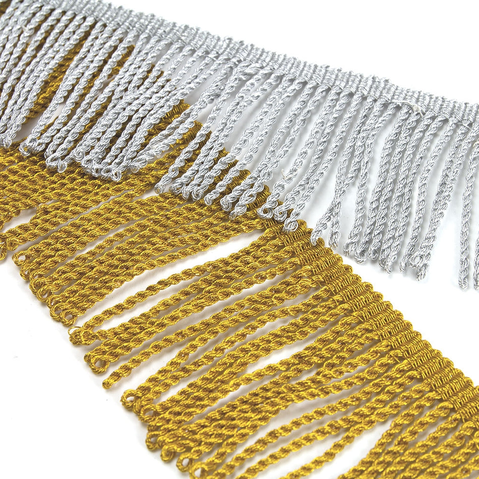 Twisted Bullion Lurex Tassel Fringe