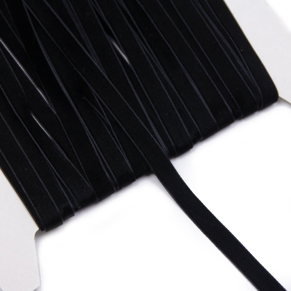 Velvet Elasticated Stretch Ribbon - 9mm
