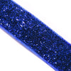 Velvet Elasticated Stretch Ribbon w Glitter - 16mm