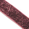 Velvet Elasticated Stretch Ribbon w Glitter - 16mm