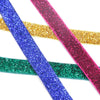 Velvet Elasticated Stretch Ribbon w Glitter - 16mm