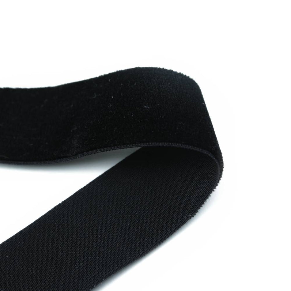 Velvet Elasticated Stretch Ribbon - 25mm