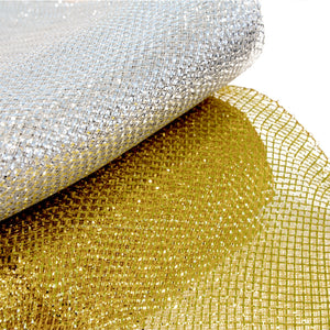 Crinoline 6" / 15cm - Metallic Threads w Crosshatch Pattern