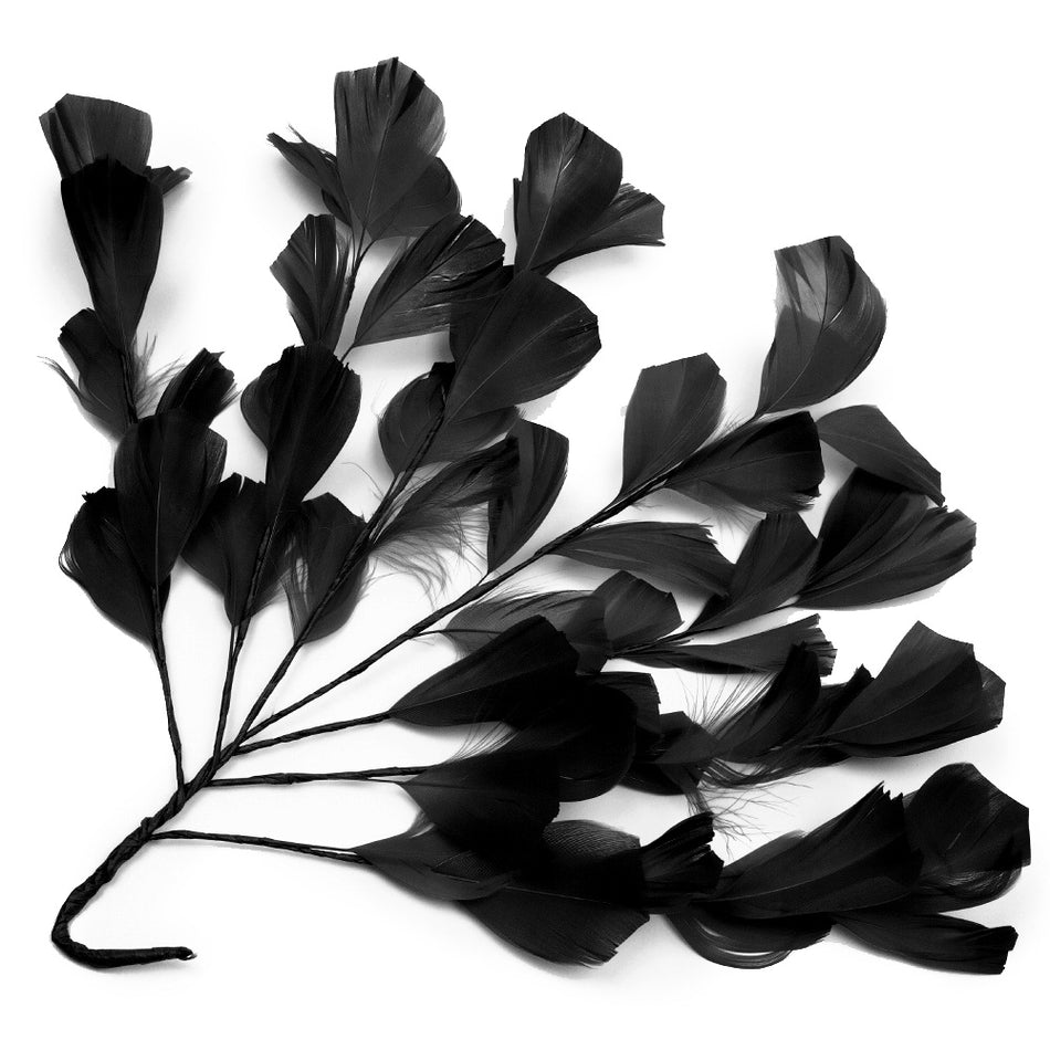 Feather Wire Mount - Stripped Goose Leaf Spray