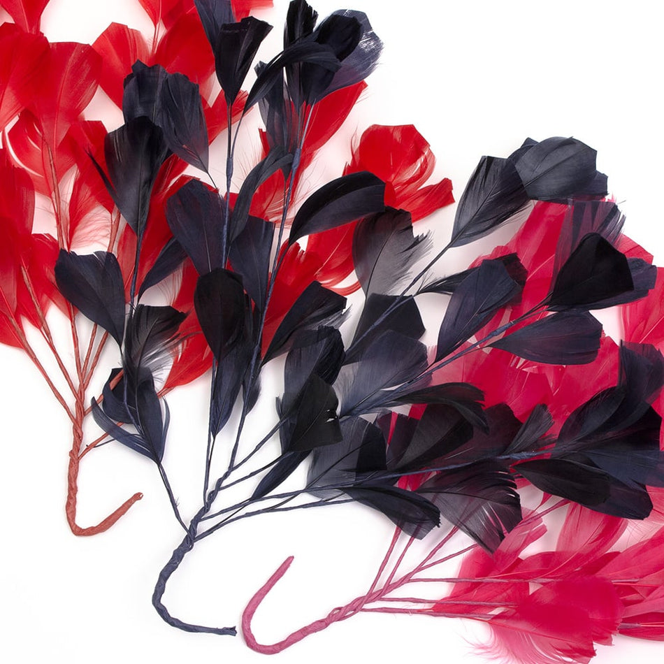 Feather Wire Mount - Stripped Goose Leaf Spray