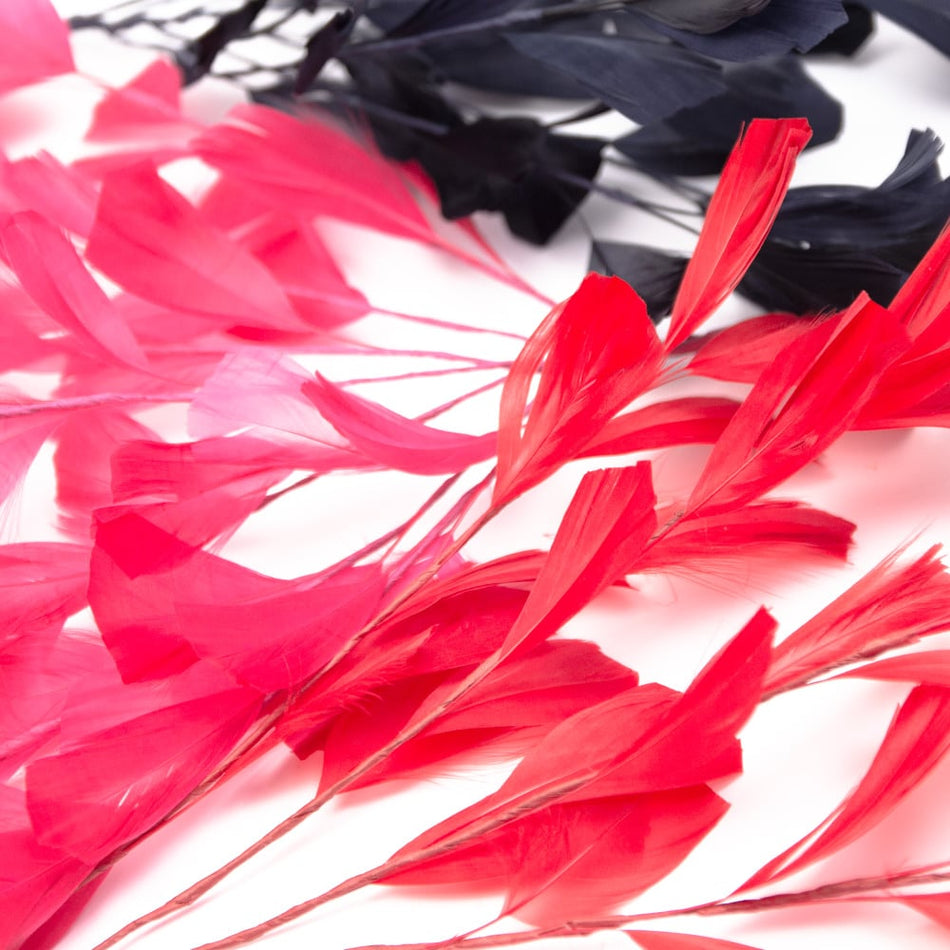 Feather Wire Mount - Stripped Goose Leaf Spray