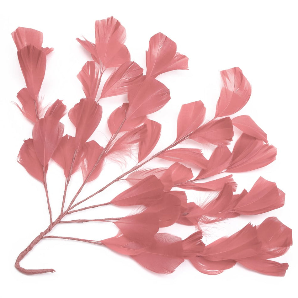 Feather Wire Mount - Stripped Goose Leaf Spray