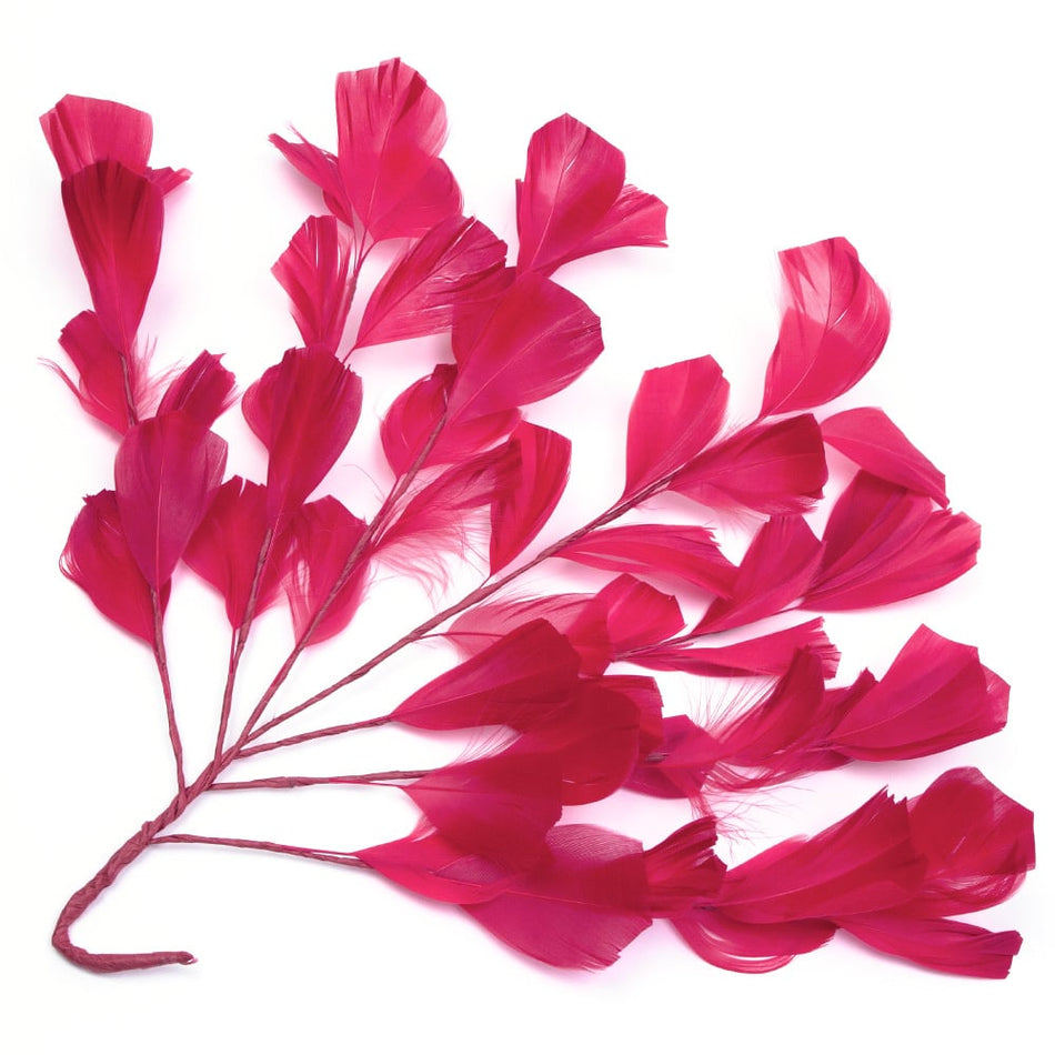 Feather Wire Mount - Stripped Goose Leaf Spray