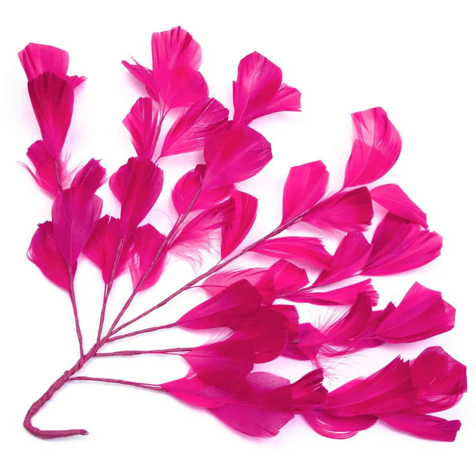 Feather Wire Mount - Stripped Goose Leaf Spray
