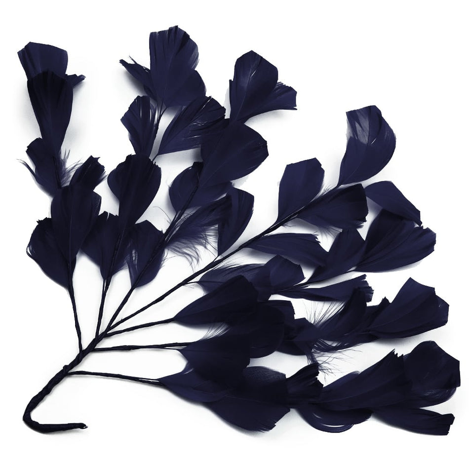 Feather Wire Mount - Stripped Goose Leaf Spray
