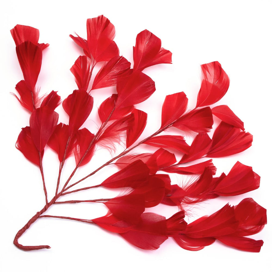 Feather Wire Mount - Stripped Goose Leaf Spray