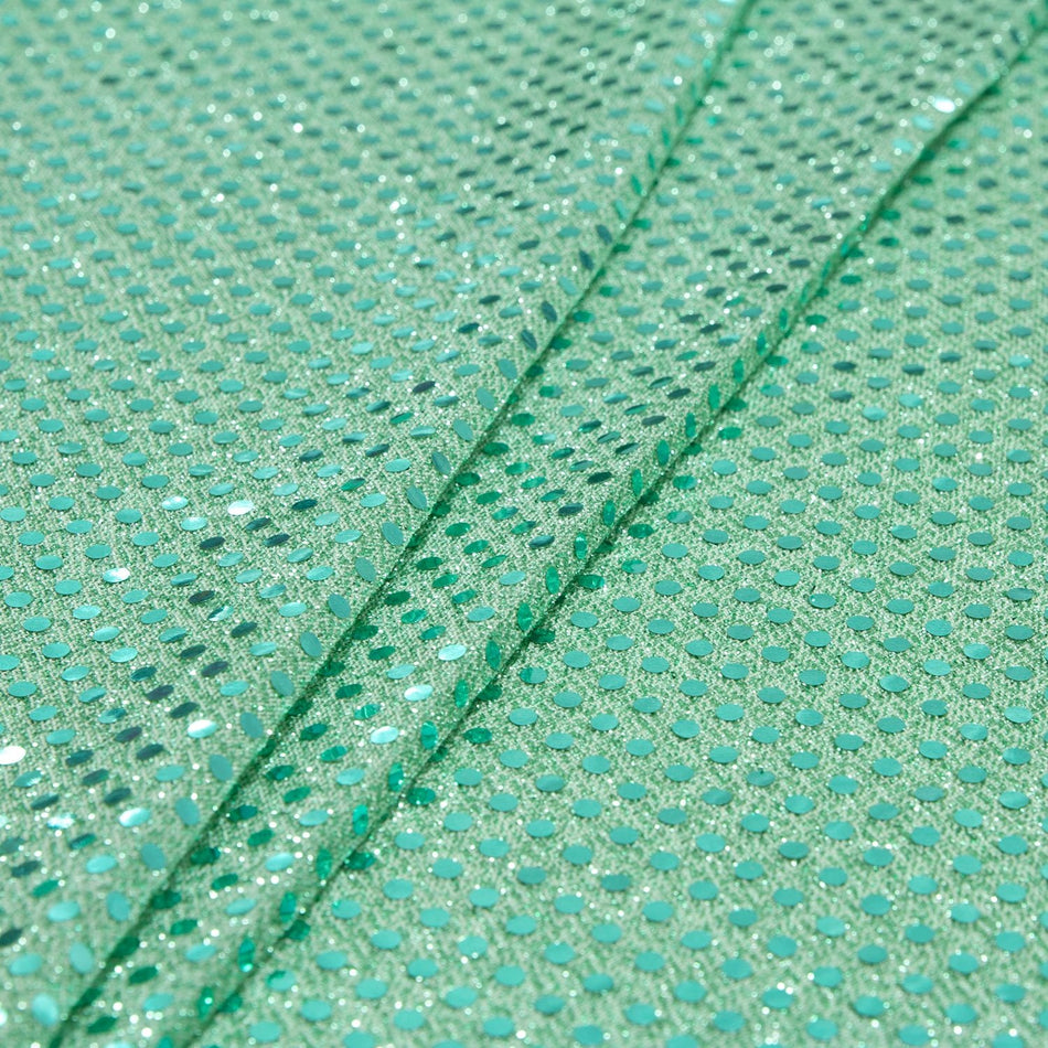 Disco Round Sequins on Mesh Net w Lurex - 3mm