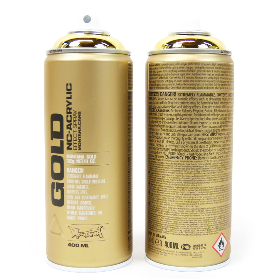 Montana Gold Acrylic Sprays - Metallic Chrome Range
