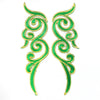 Scroll Wings (Left & Right) Royal Swirl Embroidered Motif (Pair)