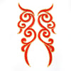 Scroll Wings (Left & Right) Royal Swirl Embroidered Motif (Pair)